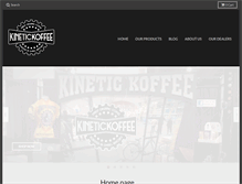 Tablet Screenshot of kinetic-koffee.com